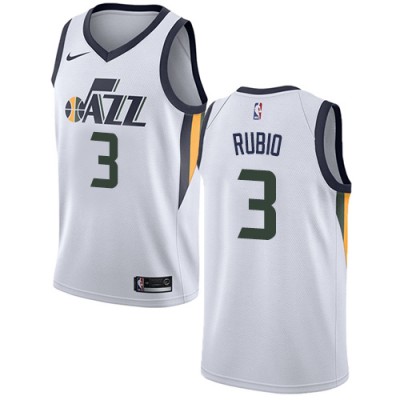 Nike Utah Jazz #3 Ricky Rubio White Youth NBA Swingman Association Edition Jersey